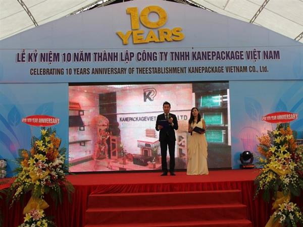 Lễ kỷ niệm 10 năm thành lập Công ty TNHH Kanepackage Việt Nam